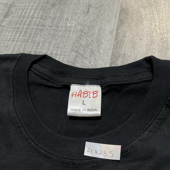 Vintage Still Emo Black Grunge T Shirt Basic Spell Out Band Festival Concert L - Picture 4 of 4